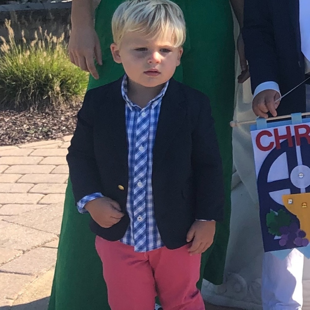 Nautical sport coat, traditional navy, 24 months